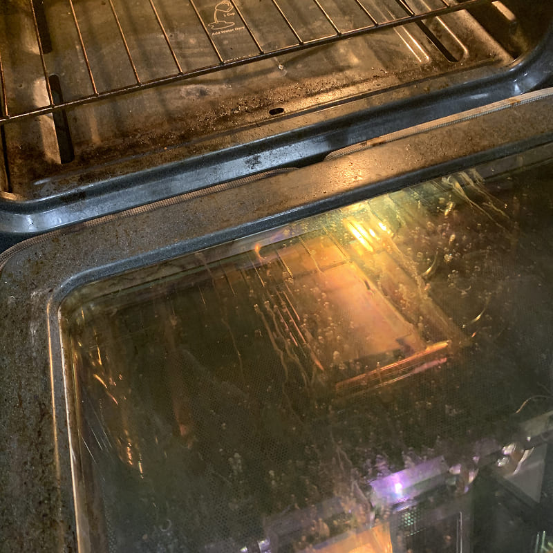 Deep cleaning oven service in Utah — before