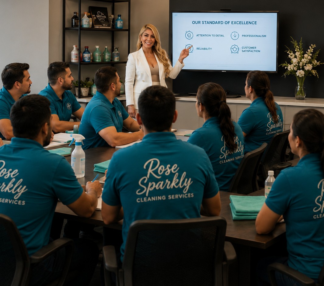 Rose Sparkly Academy training for cleaning business owners